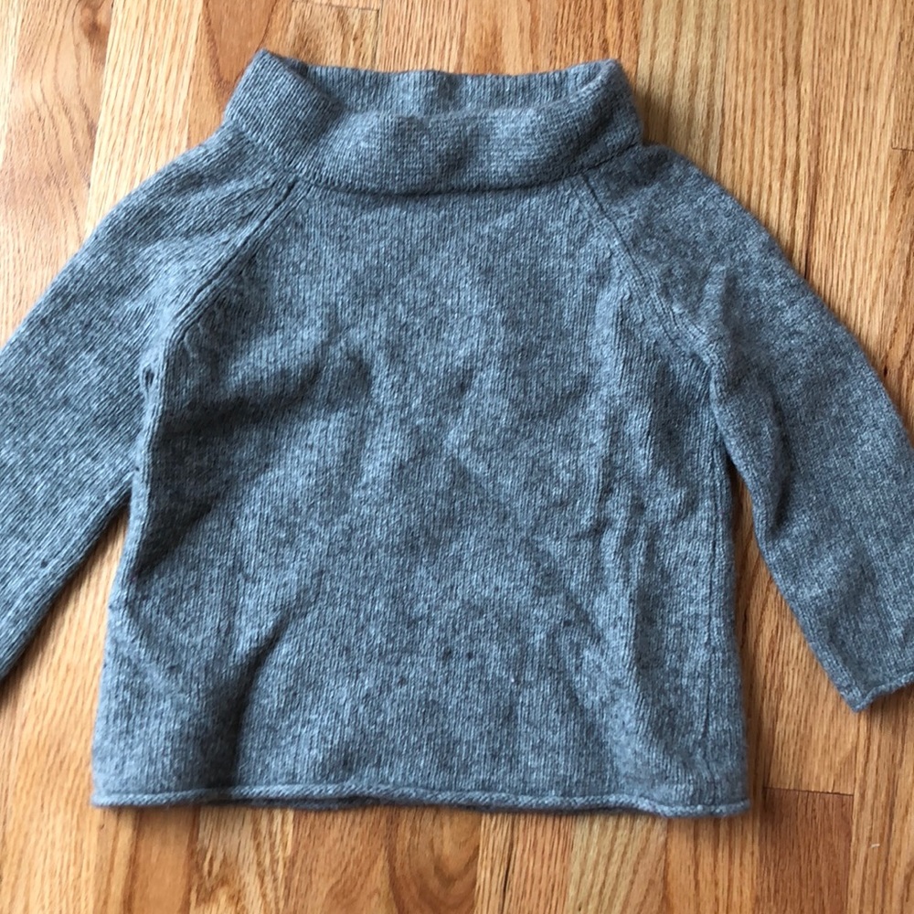 Grey bell sleeve sweater
